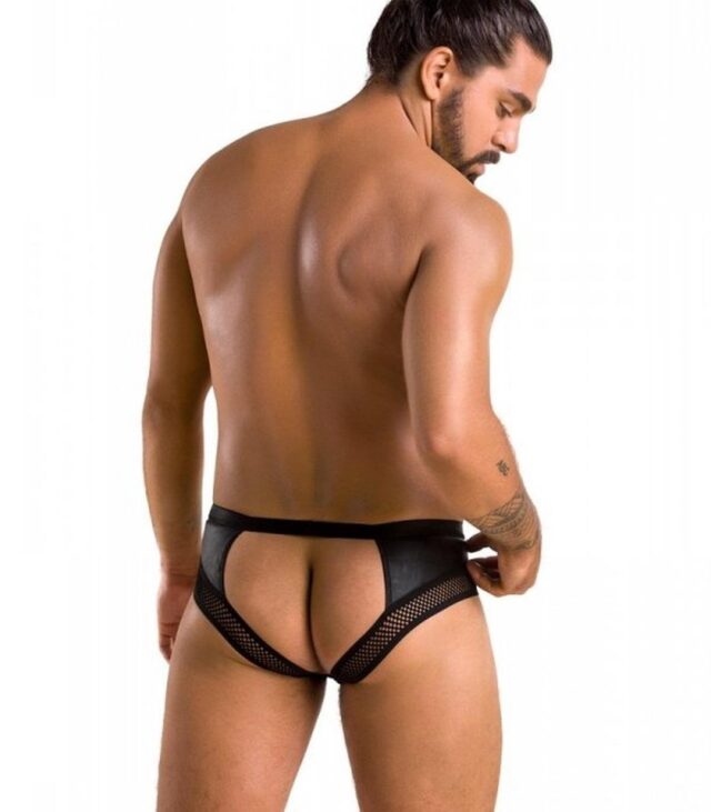 030 SLIP OPEN TOM black S/M - Passion