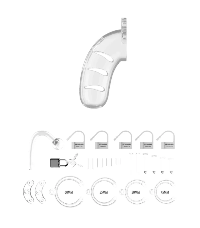 Klatka na penisa z plugiem 11,5 cm - Chastity