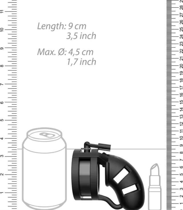 Klatka na penisa z kulką Ballsplitter - 9 cm