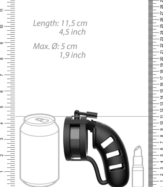 Klatka na penisa z kulką Ballsplitter - 11,5 cm