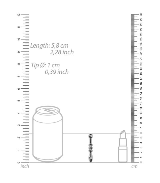 Stymulator do cewki moczowej - 0.4 / 10 mm Ouch! by shots