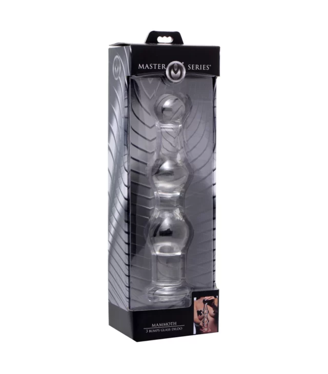 Szklane dildo z 3 wypustkami Mammoth XR Brands