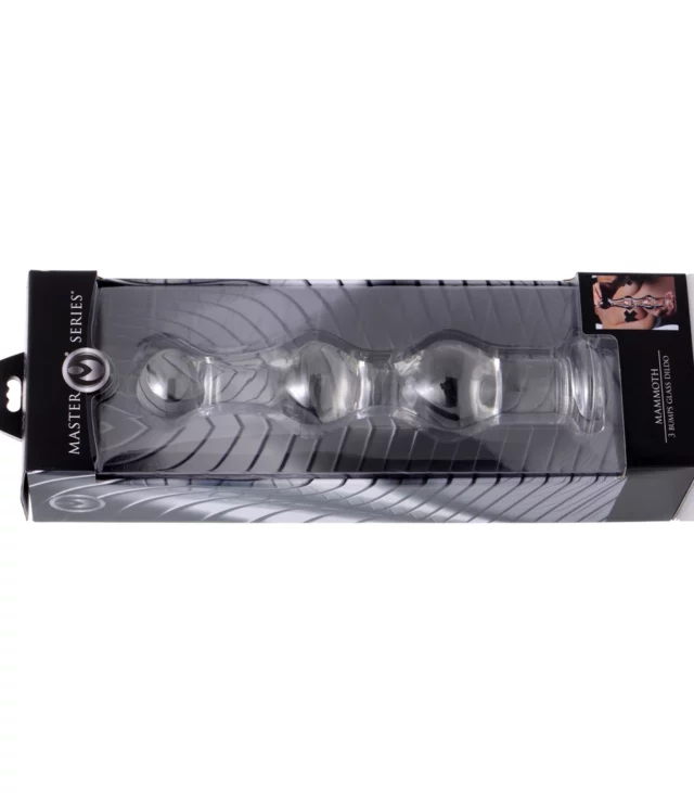 Szklane dildo z 3 wypustkami Mammoth XR Brands