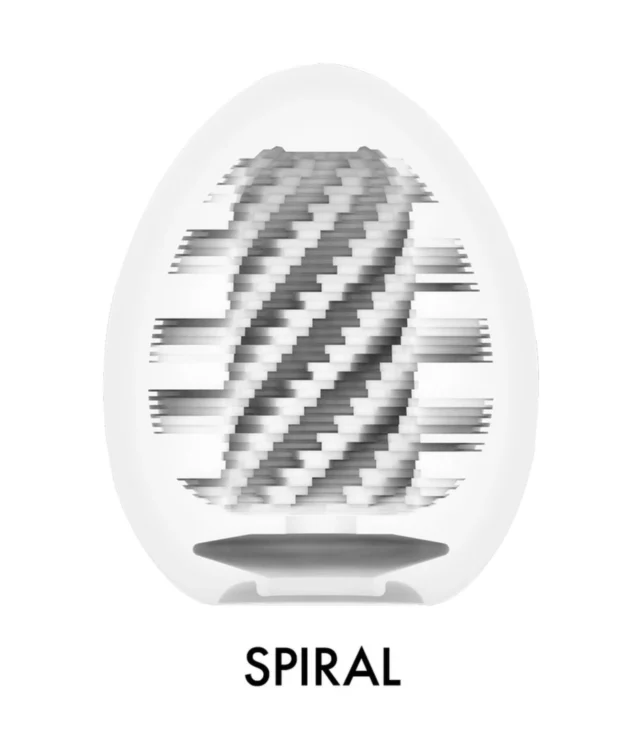 Tenga - Masturbator Ręczny W Kształcie Jajeczka Spiralny Egg Spiral