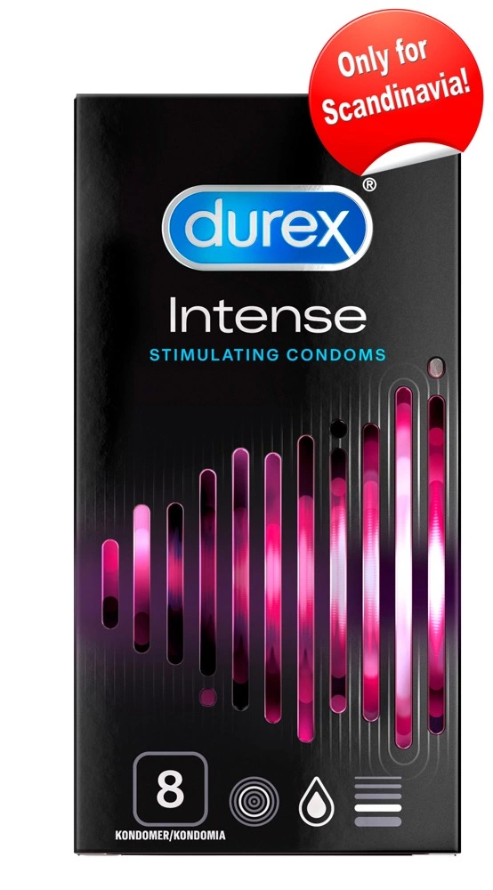 Durex Intense - Prezerwatywy Z Żeberkami 8szt