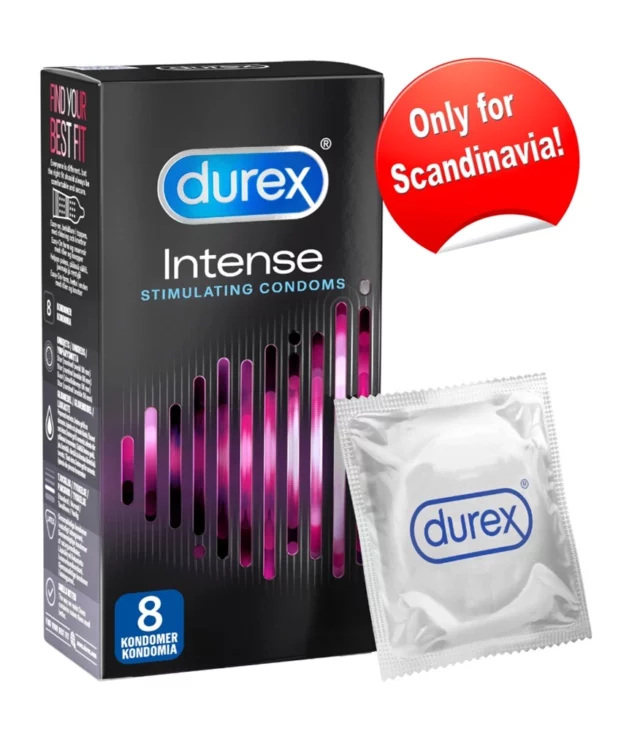 Durex Intense - Prezerwatywy Z Żeberkami 8szt