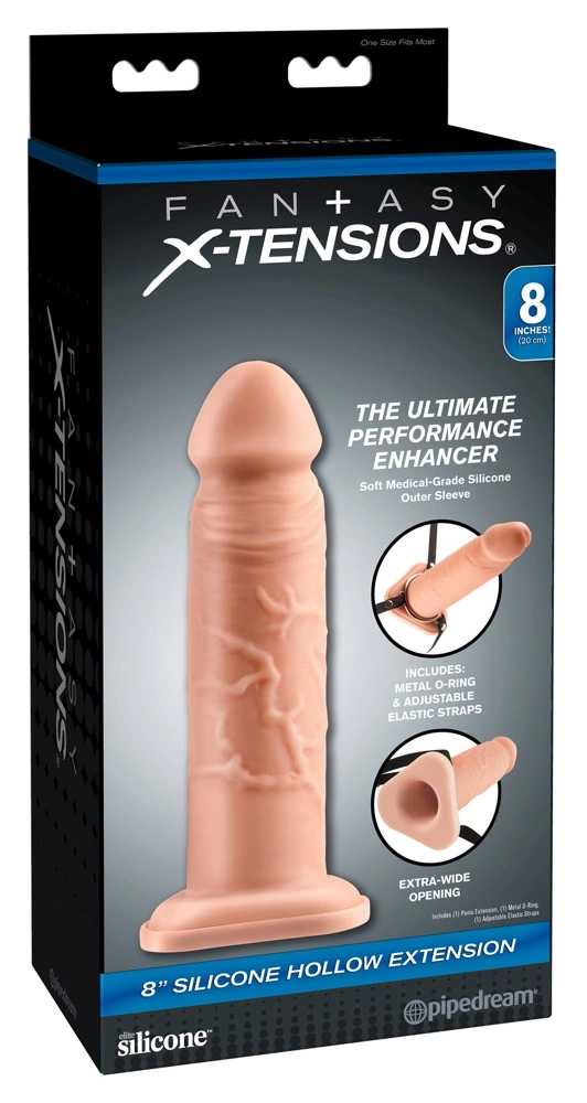 Fantasy X-Tensions - Nakładka Na Penisa 33% Większy Penis +4cm Cielisty