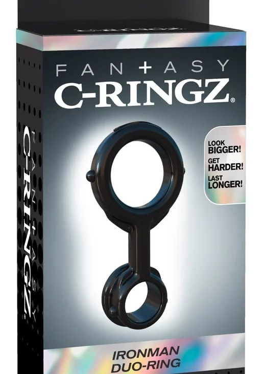 Fantasy C-Ringz- Pierścień Penisowo-Jądrowy Czarny