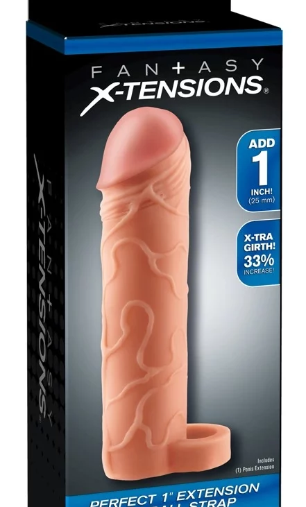 Fantasy X-Tensions - Nakładka Na Penisa 33% Większy Penis +2.5cm Cielisty