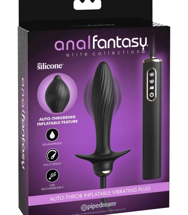 Anal Fantasy - Korek Analny Wibrujący Z Funkcją Pompowania