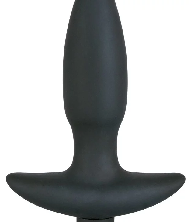 Wibrująca Wtyczka Analna Z Uchwytem Mała(13cm) - Black Velvets