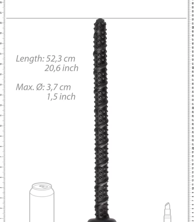 Ouch! - Teksturowane wężowe dildo - 55 cm