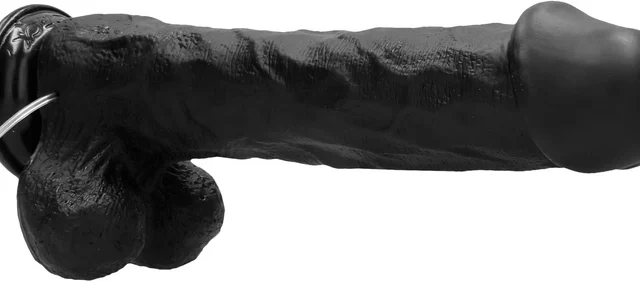 RealRock - Wibrujące realistyczne dildo z jądrami - z pilotem 28 cm