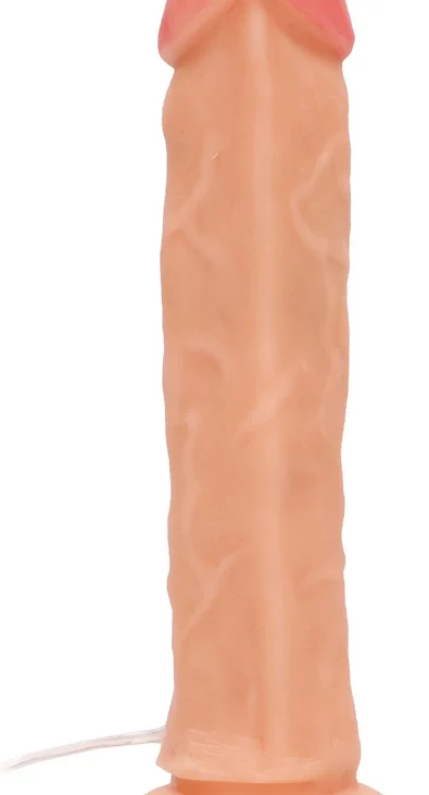 RealRock - Wibrujące realistyczne dildo z pilotem 23 cm