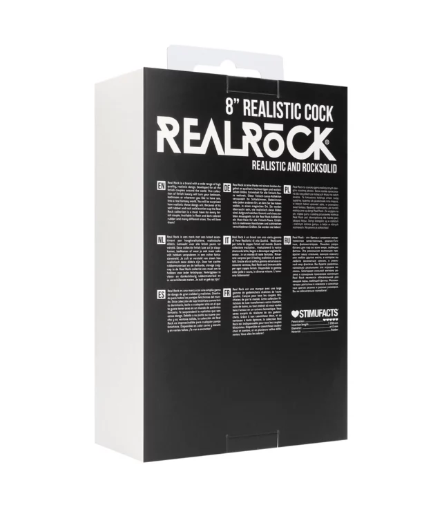 RealRock - Realistyczne dildo z jądrami 20 cm