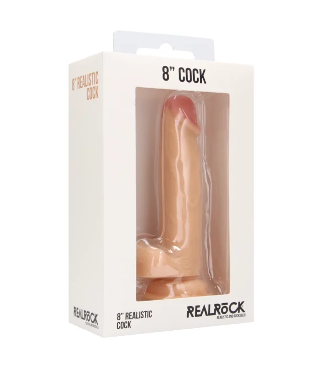 RealRock - Realistyczne dildo z jądrami 20 cm