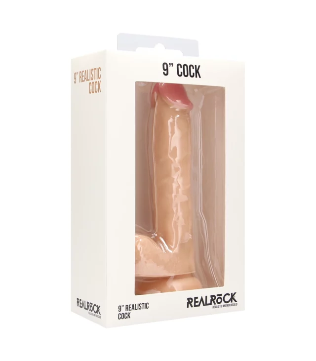 RealRock - Realistyczne dildo z jądrami 23 cm