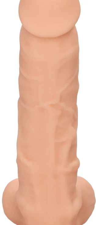 RealRock - Silikonowe dildo z jądrami 18 cm