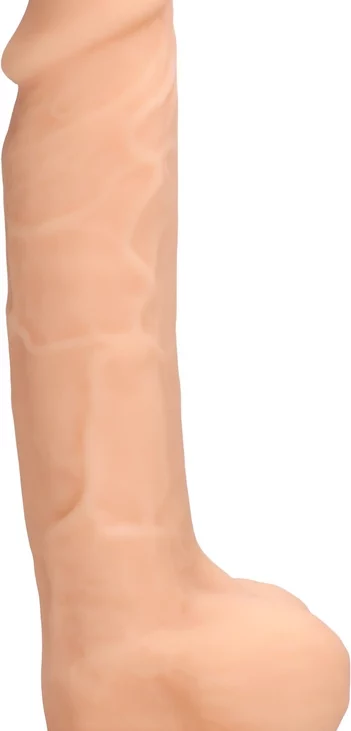 RealRock - Silikonowe dildo z jądrami 18 cm