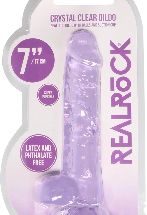 RealRock - Realistyczne dildo z jądrami 18 cm