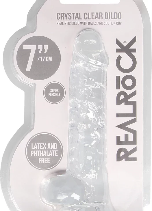 RealRock - Realistyczne dildo z jądrami 18 cm