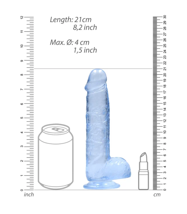 RealRock - Realistyczne dildo z jądrami 21 cm