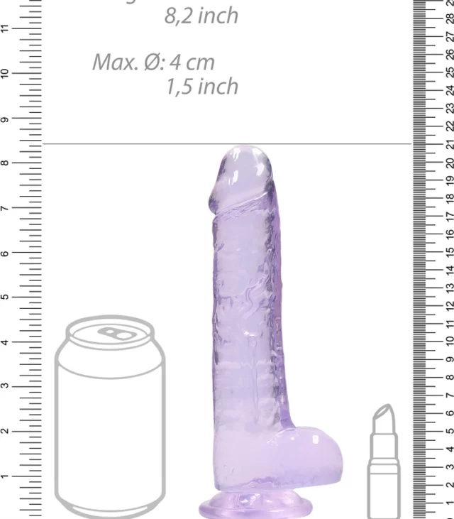 RealRock - Realistyczne dildo z jądrami 21 cm