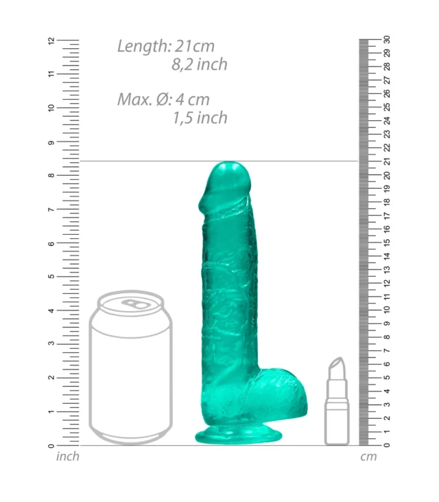 RealRock - Realistyczne dildo z jądrami 21 cm