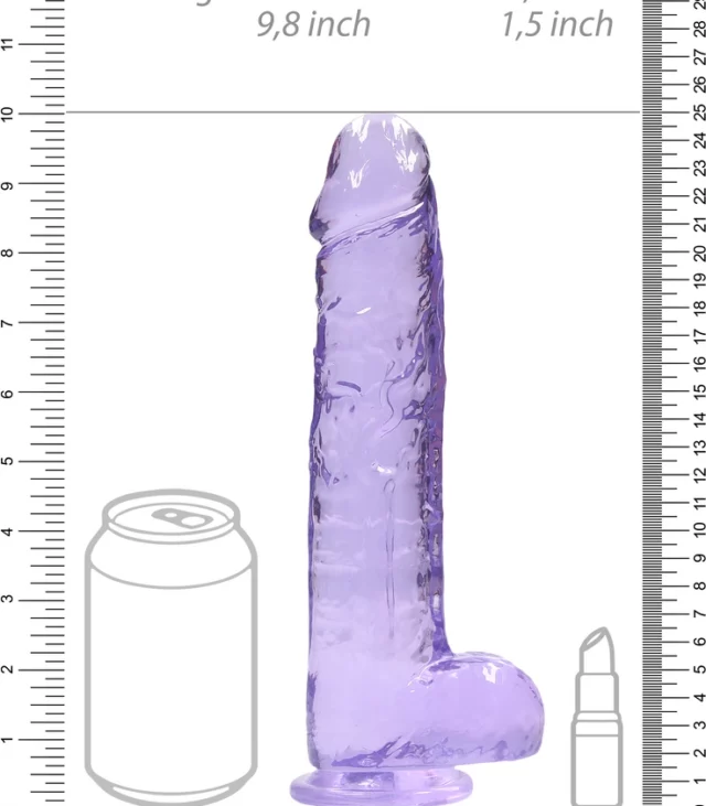 RealRock - Realistyczne dildo z jądrami 23 cm