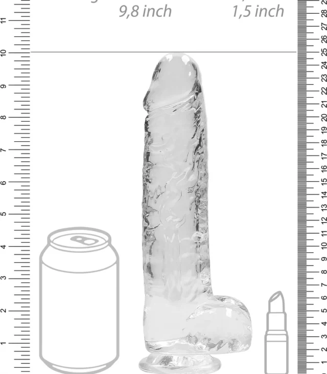 RealRock - Realistyczne dildo z jądrami 23 cm