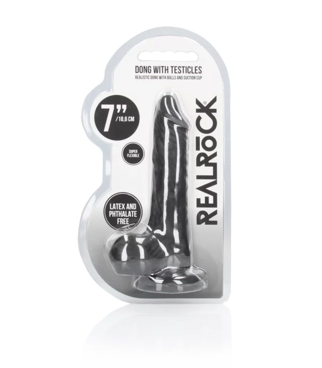 RealRock - Dildo z jądrami 17 cm