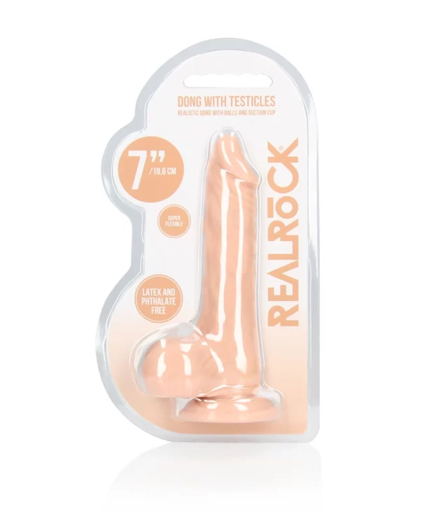 RealRock - Dildo z jądrami 17 cm