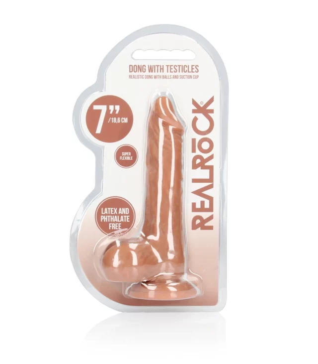 RealRock - Dildo z jądrami 17 cm