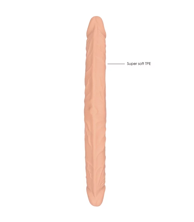 RealRock - Podwójne wygięte dildo - bardzo długie 36cm