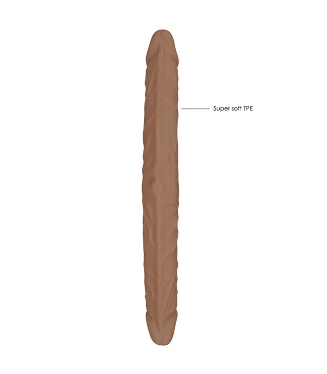 RealRock - Podwójne wygięte dildo - bardzo długie 36cm