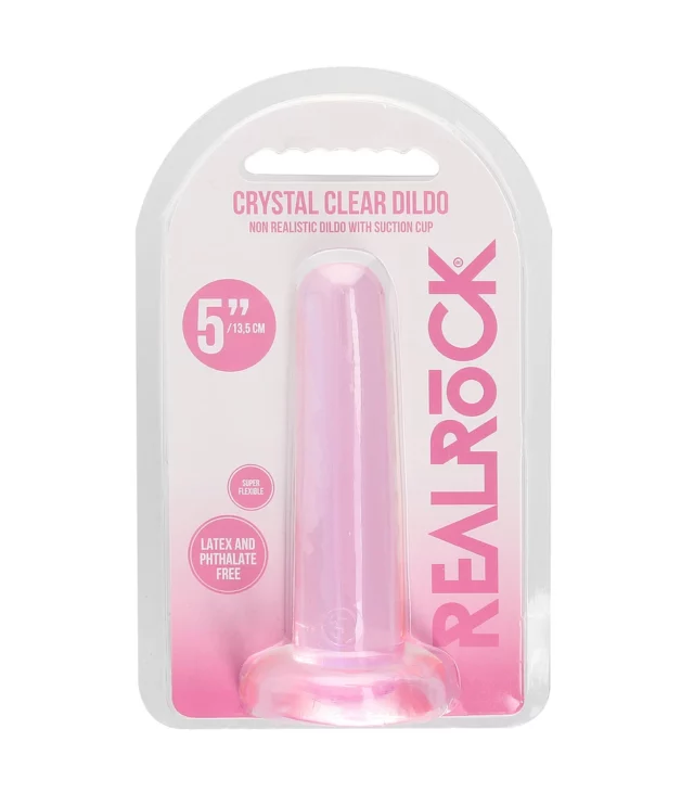 RealRock - Dildo z przyssawką proste 13,5 cm