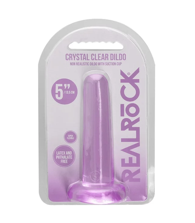 RealRock - Dildo z przyssawką proste 13,5 cm