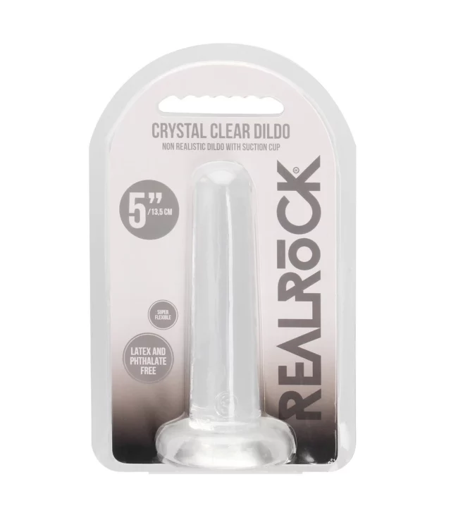 RealRock - Dildo z przyssawką proste 13,5 cm