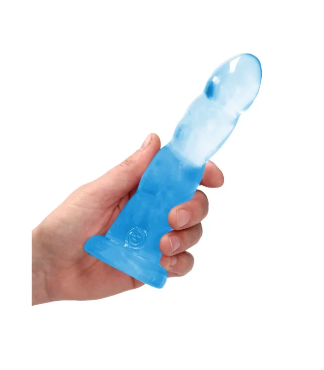 RealRock - Dildo z przyssawką karbowane 17 cm