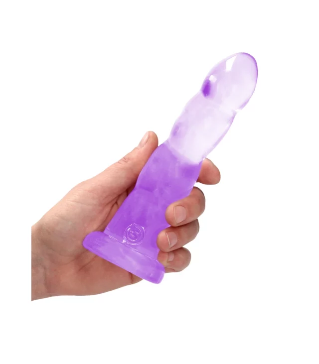 RealRock - Dildo z przyssawką karbowane 17 cm