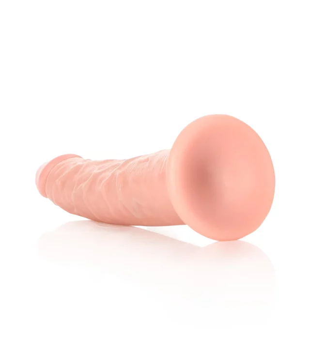 RealRock - Cienkie realistyczne dildo z przyssawką 15,5 cm