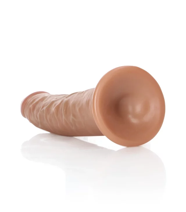 RealRock - Cienkie realistyczne dildo z przyssawką 15,5 cm