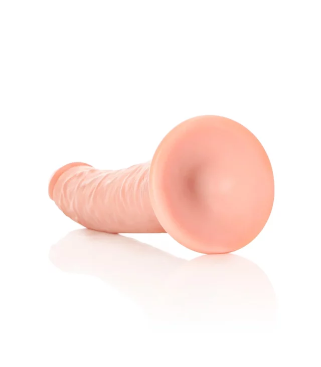 RealRock - Cienkie realistyczne dildo z przyssawką 20,5 cm