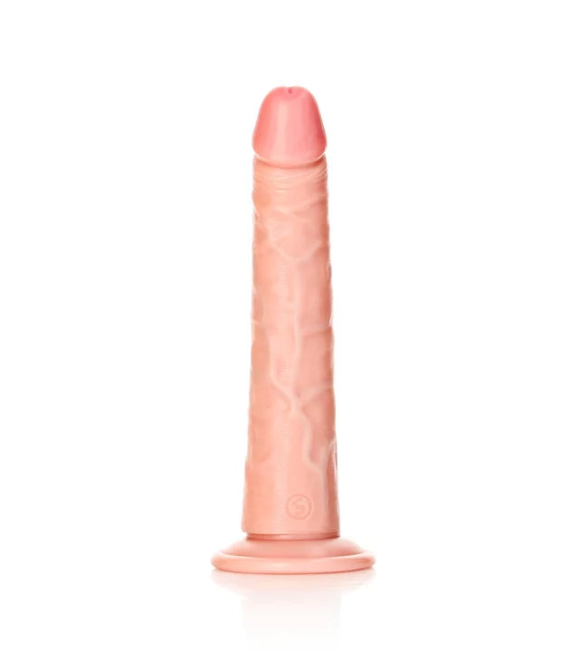 RealRock - Cienkie realistyczne dildo z przyssawką 20,5 cm