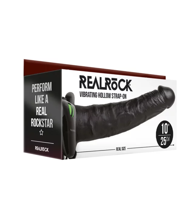 RealRock - Wibrator - dildo na pasku 24,5 cm