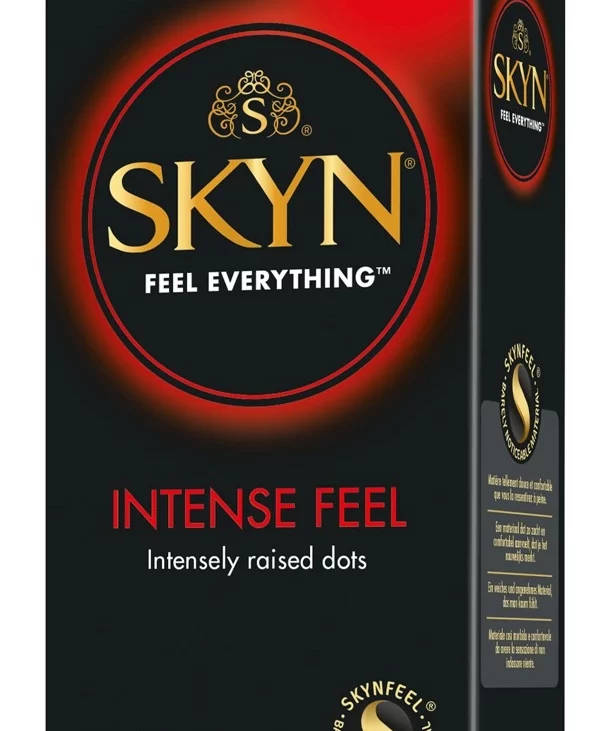 SKYN Intense Feel - Prezerwatywy Nielateksowe Ekstra Cienkie Z Powłoką Na Mokro 10 szt