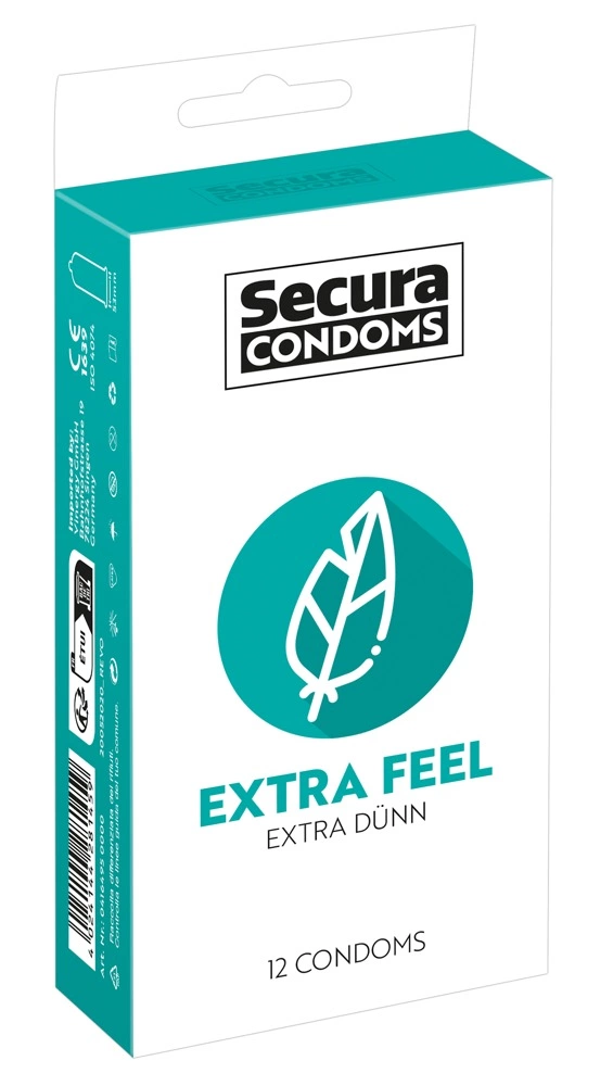 Secura Extra Feel - Prezerwatywy Extra Cienkie 12pcs Box