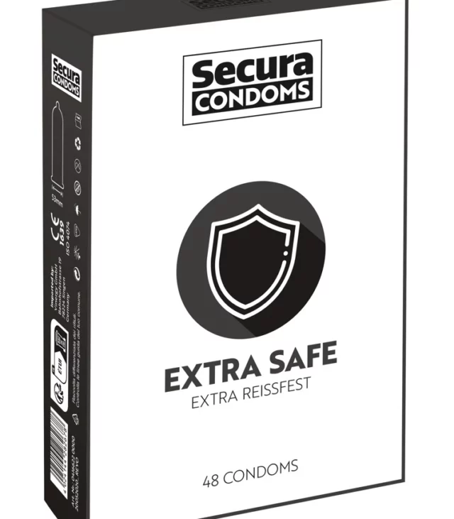 Secura Extra Safe - Prezerwatywy Extra Grube 48pcs Box