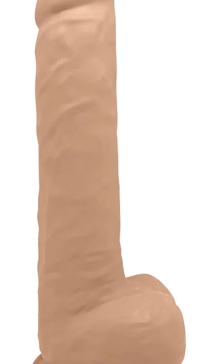 SilexD - Naturalne Dildo Z Jądrami 38 cm Cieliste Model 15 Flesh