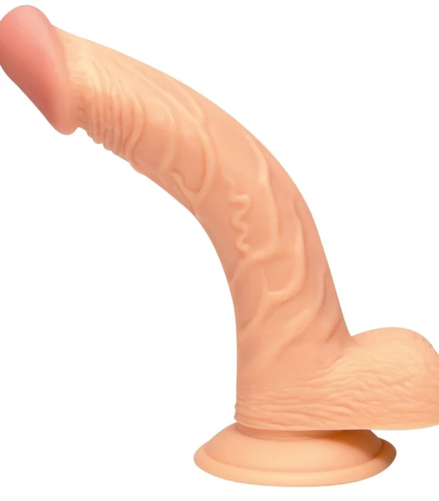 NMC - Realistyczne Zakrzywione Dildo Z Żyłami 19cm